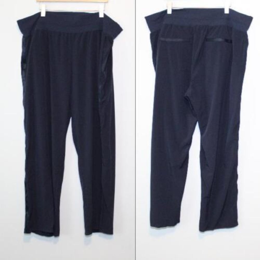 Athleta 2021 Nolita Wide Leg Pants Navy Blue Women's Plus Size 24 H13676 - Picture 12 of 13
